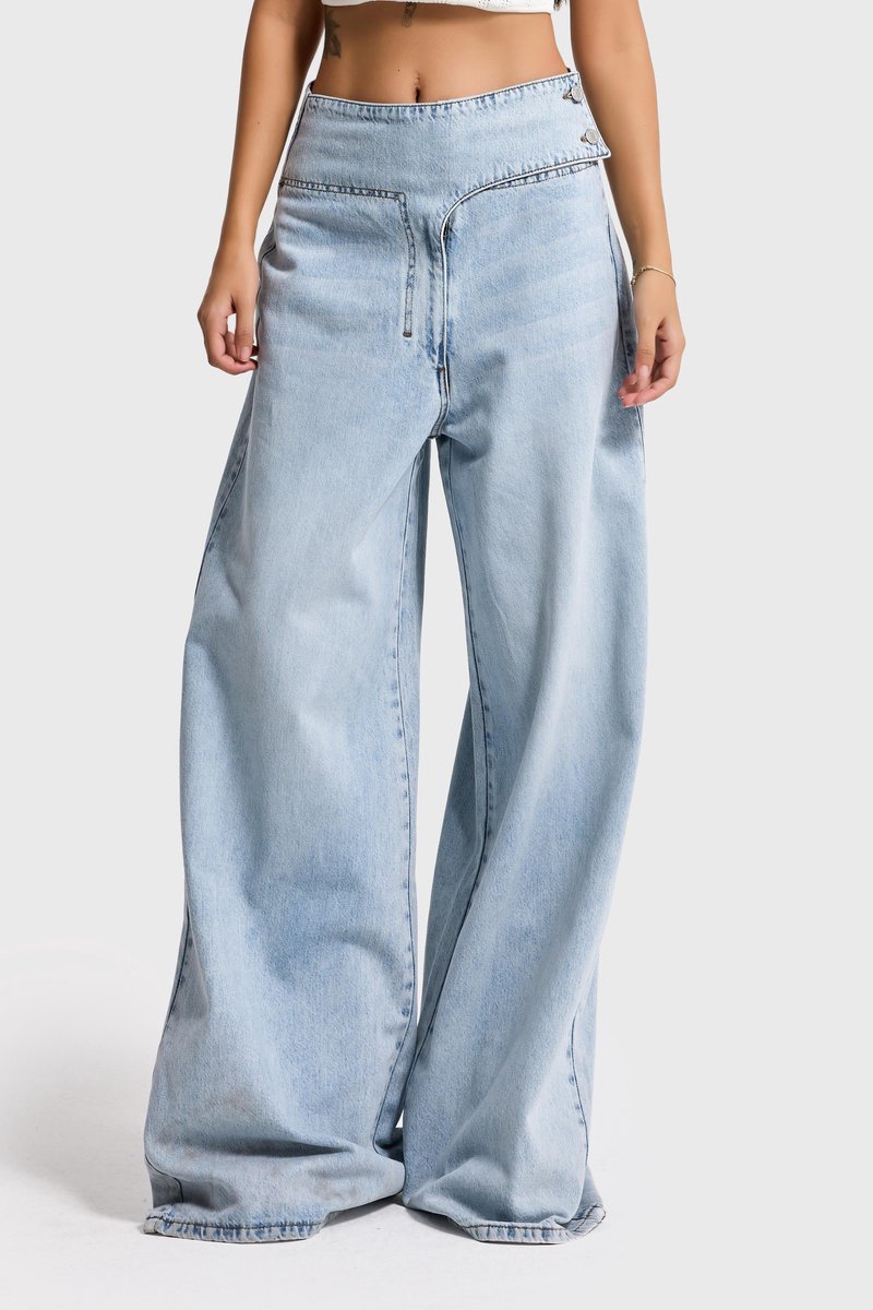 IT'S BASIC - STRAIGHT MID RISE JEANS