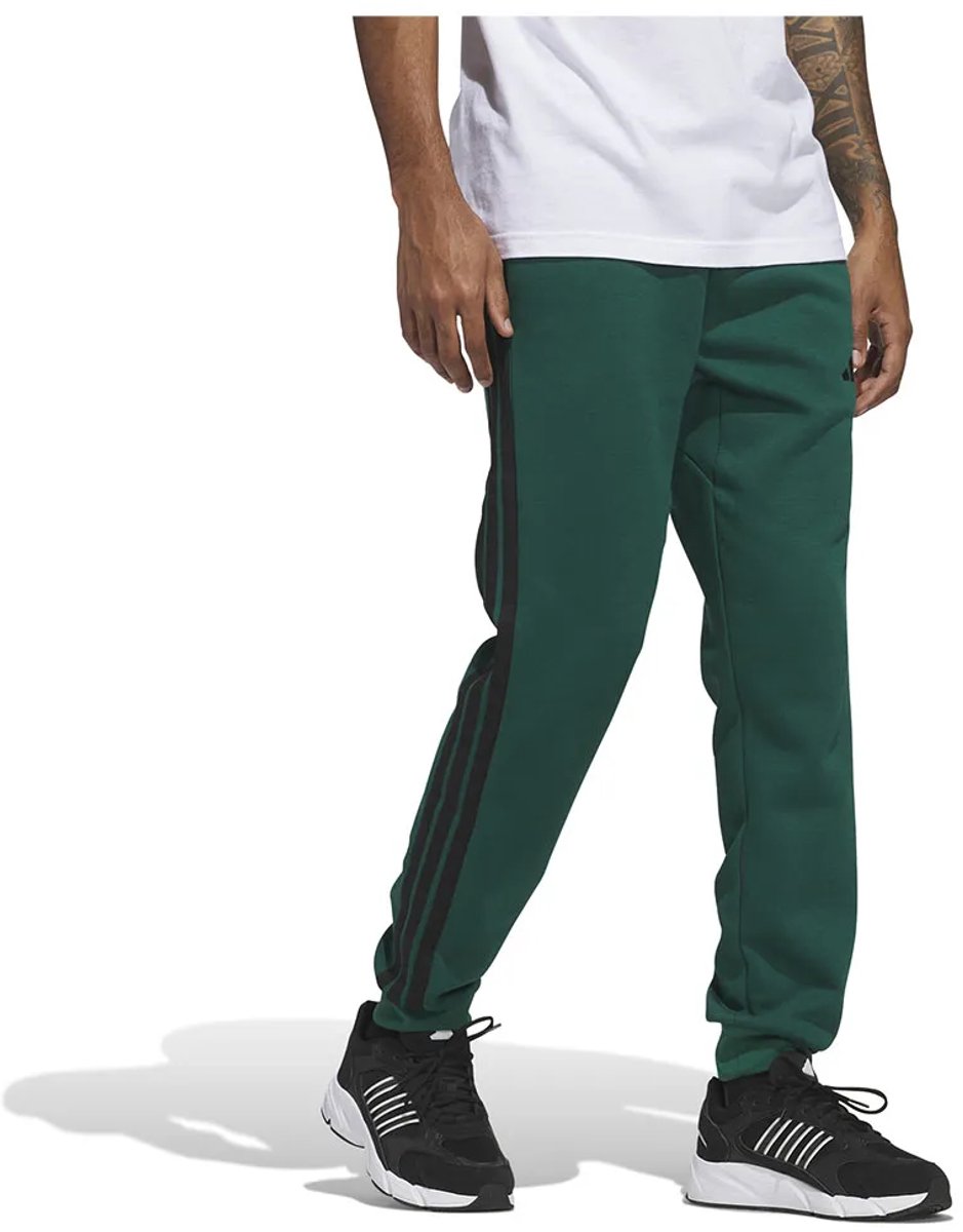 Adidas Essentials 3 Stripes Fleece Joggers Regular Man Zwart