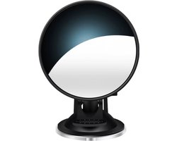 Auto Veiligheidsspiegel 360° Draaibaar – Dashboard en Voorruit Zonneklep Spiegel met Zuignap – Interieur Baby Spiegel – Diameter 11 cm