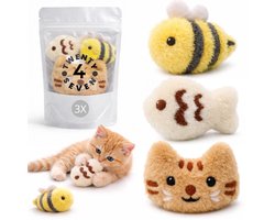 Twenty4seven® Kattenspeeltjes - 3 Stuks Kattenspeelgoed - Speeltjes voor Katten & Kitten