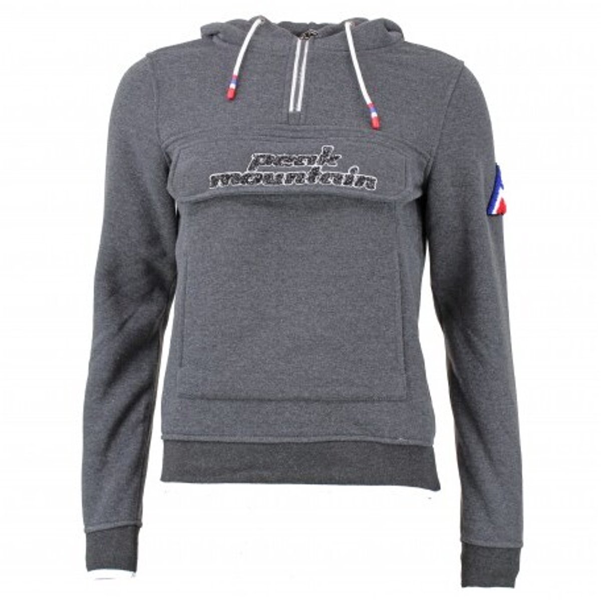 Dames fleece sweater met capuchon Peak Mountain Aflow Grijs