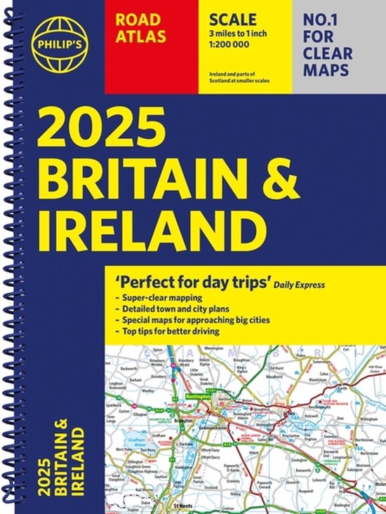 Philip's Road Atlases- 2025 Philip's Road Atlas Britain and  ... - cover