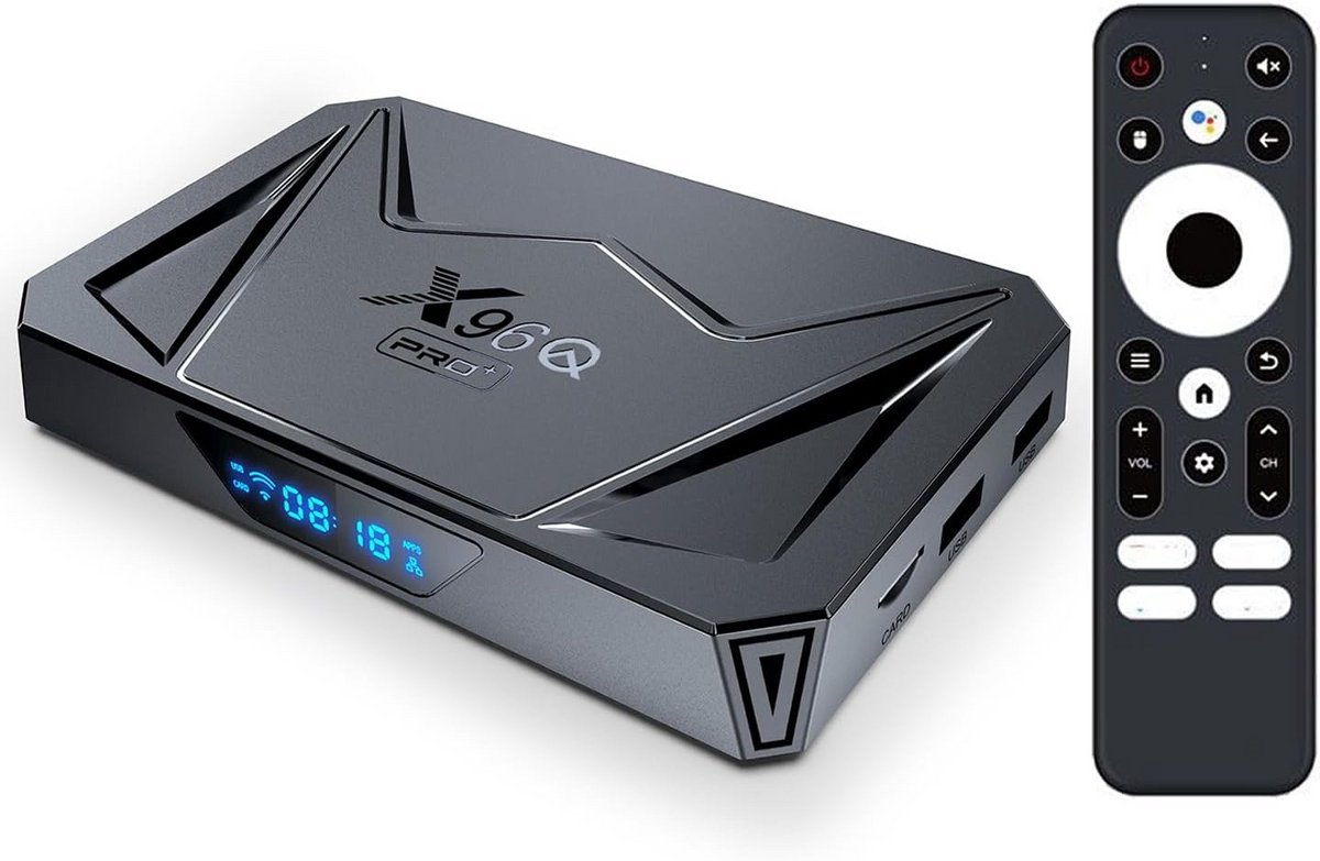 Krachtige Android 14 TV Box met 4GB RAM en 32GB ROM, WiFi 6 en 1000M Ethernet