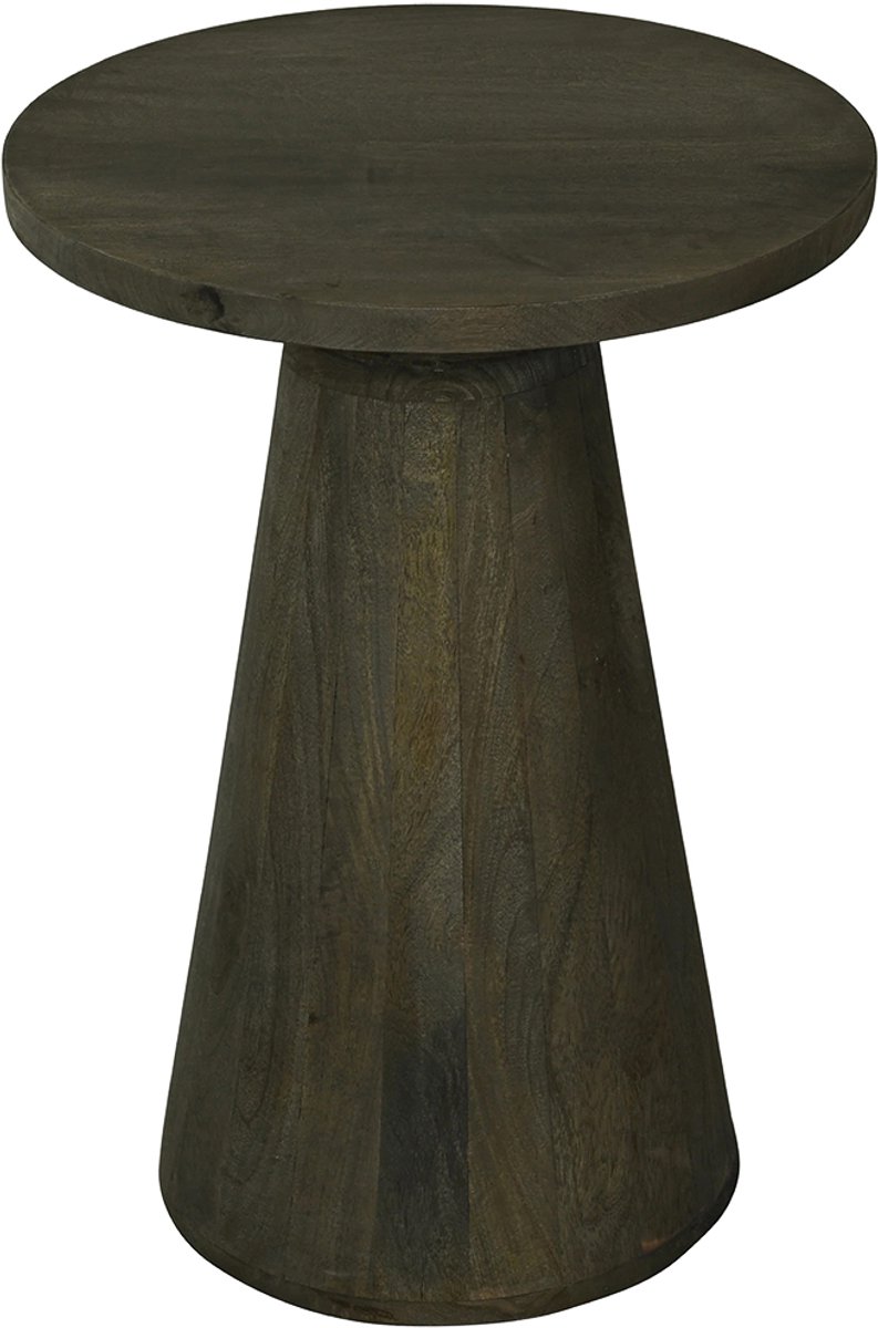 by Mooss - Bijzettafel - Old Brown - âŒ€ 45 - Japandi- Trendy - Hout - Modern
