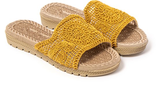 BRASILERAS Sandalen damen-mosterd -39