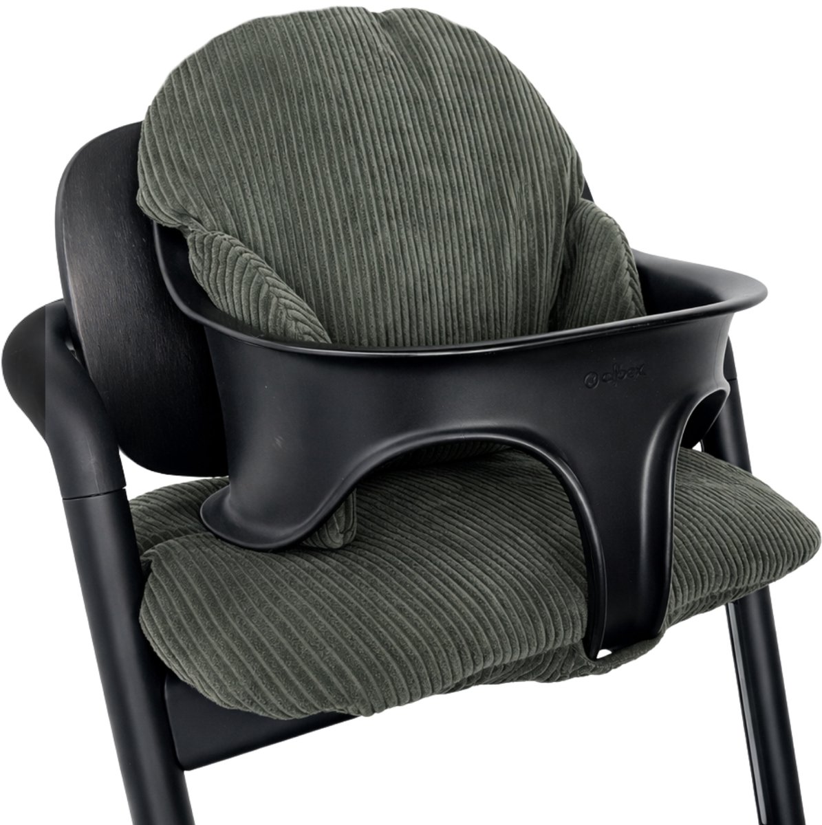 Stoelverkleiner - Geschikt voor Cybex Lemo Kussenset - Kinderstoel Verkleiner - Perfecte Pasvorm - 3 Delig - Extra dik - Groen rib