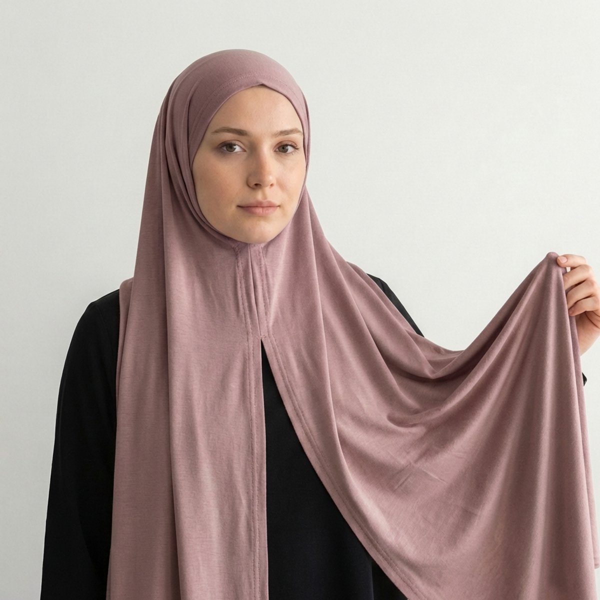 FIRASET Minkkleur Praktische Instap-Sjaal - Hoofddoek - Hoofddeksel - Hijab van Viscose Jersey – Turks Fabriqa