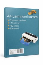 Lamineerhoezen A4 - 125 Micron - 100 stuks Premium Kwaliteit - Glanzend voor Lamineerapparaat - Dappaz