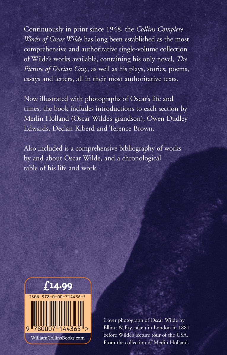 Complete Works Of Oscar Wilde - back cover
