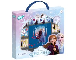 Disney Frozen Totum 12 rollen stickers met stickerboek 500 stuks met Anna en Elsa speelgoed knutselen meisjes vanaf 3 jaar alle leeftijden