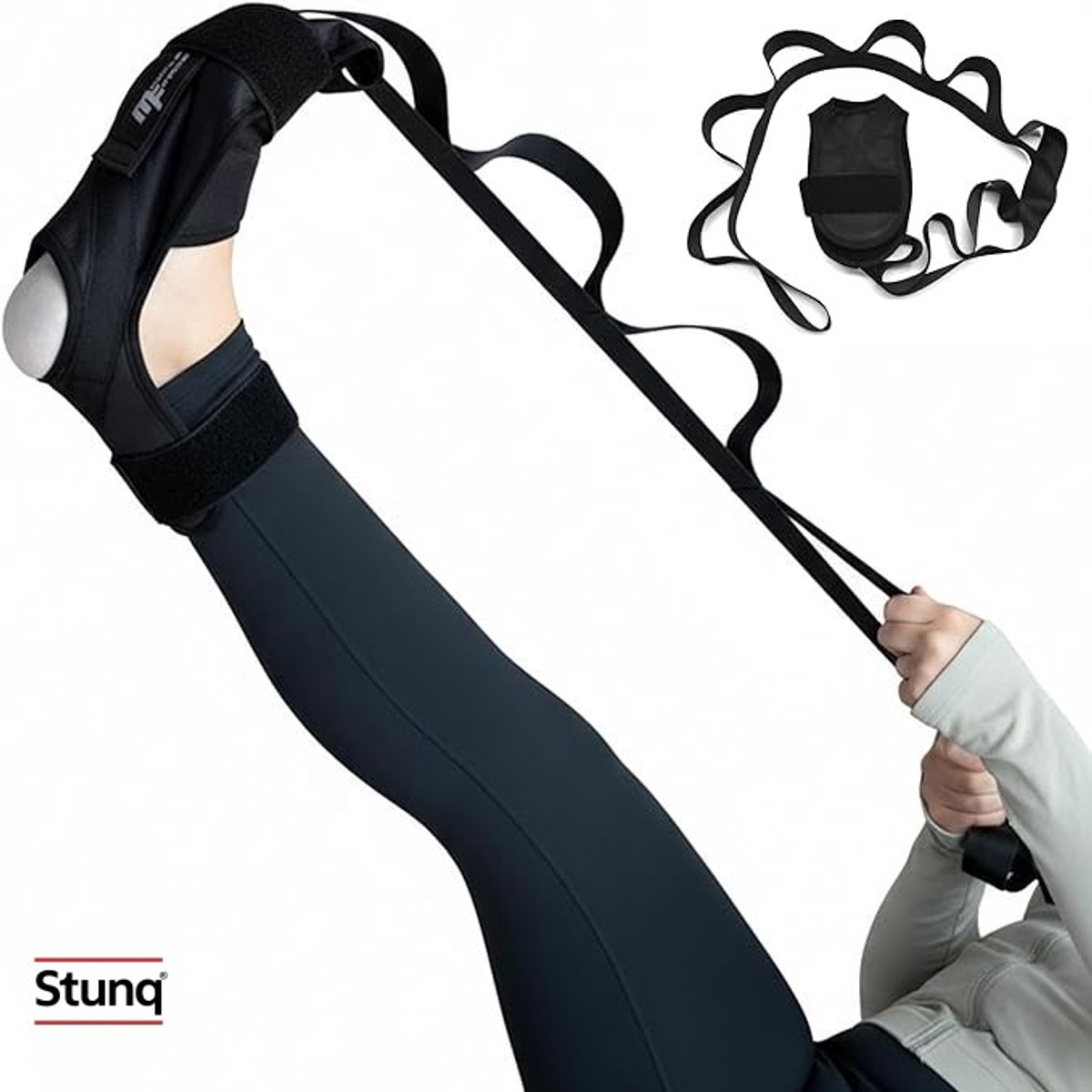 Verstelbare stretchriem met 10 haken voor flexibiliteitstraining