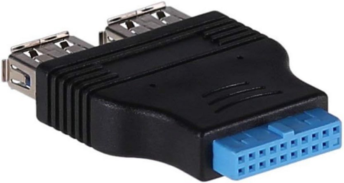 USB 3.0 A vrouwelijke/USB 19-pins vrouwelijke adapter voor moederbord