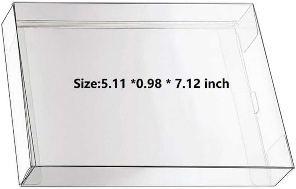 Transparante box hulzen CIB protector voor NES patroonspelbox - 10 stuks