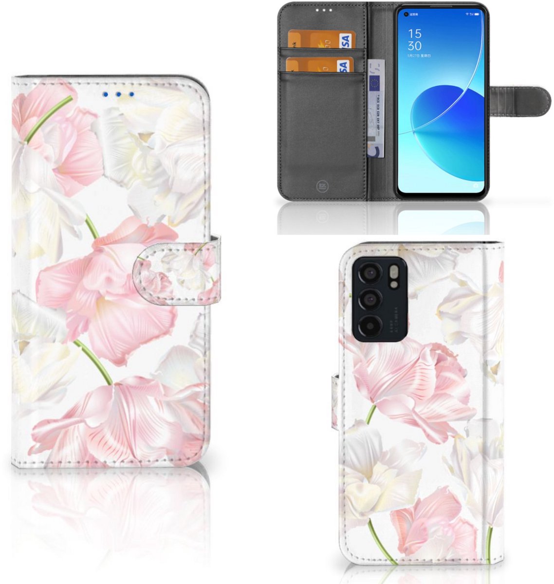 OPPO Reno6 5G Hoesje Lovely Flowers