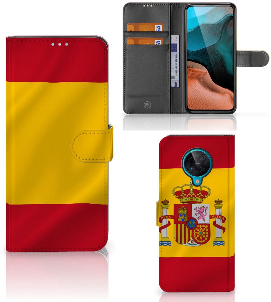 Boekhoesje voor Xiaomi Poco F2 Pro Bookstyle Case Spanje
