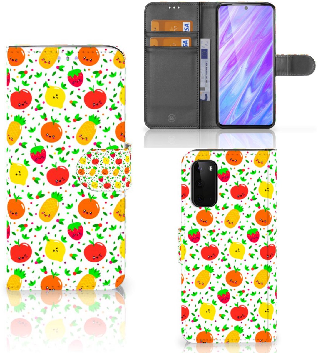 Samsung Galaxy S20 Book Cover Fruits