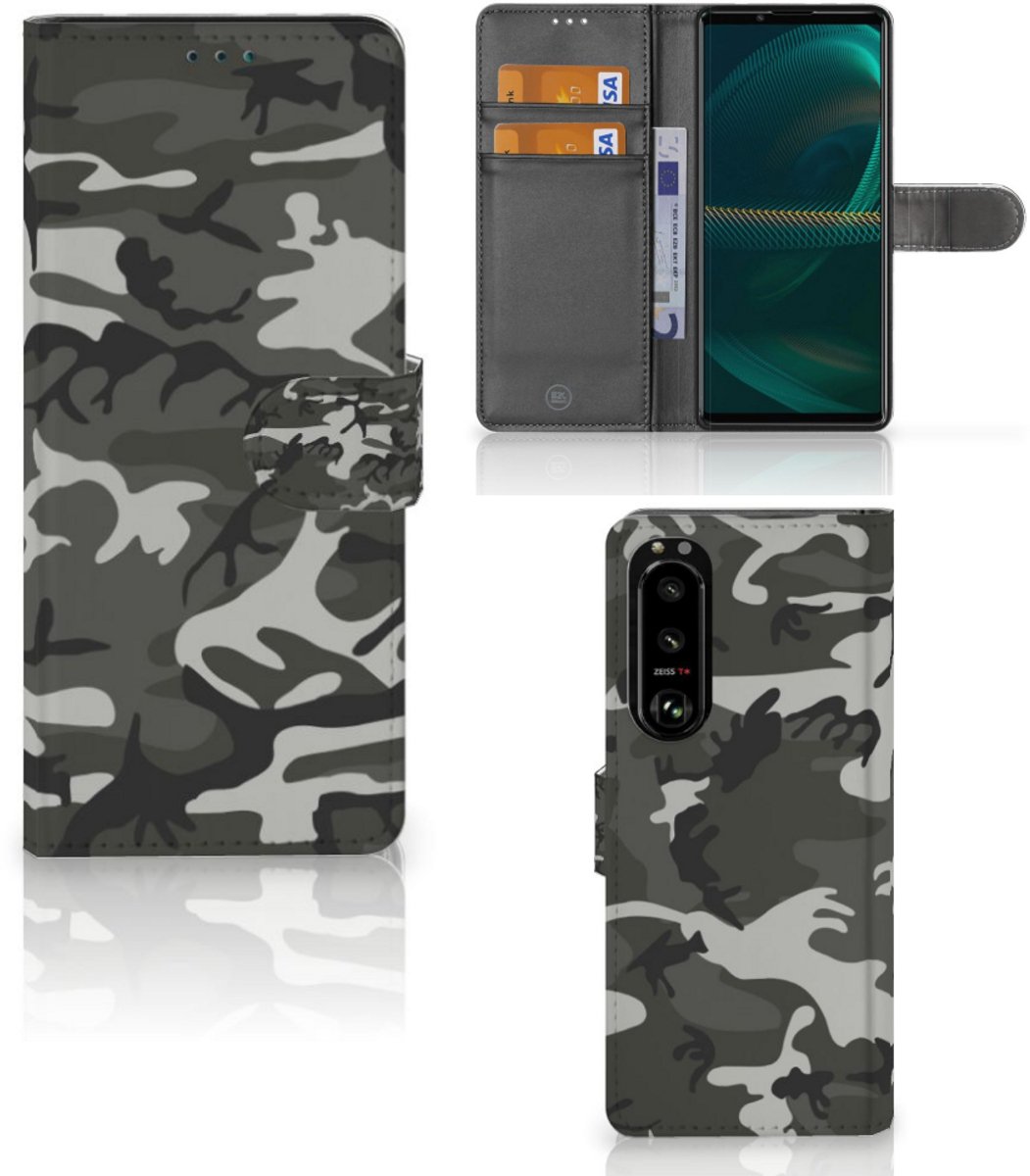Sony Xperia 5III Telefoon Hoesje Army Light