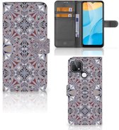 Etui pour téléphone portable OPPO A15 Flipcover Flower Tiles