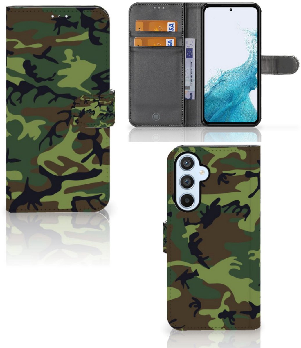 Samsung Galaxy A54 5G Telefoon Hoesje Army Dark