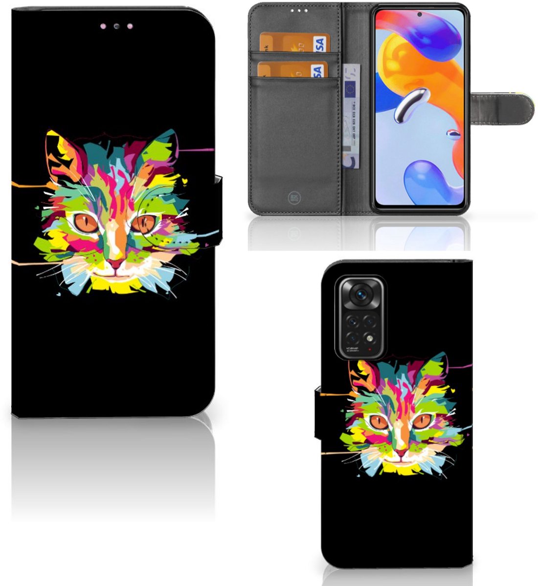 Xiaomi Redmi Note 11 Pro 5G/4G Leuk Hoesje Cat Color