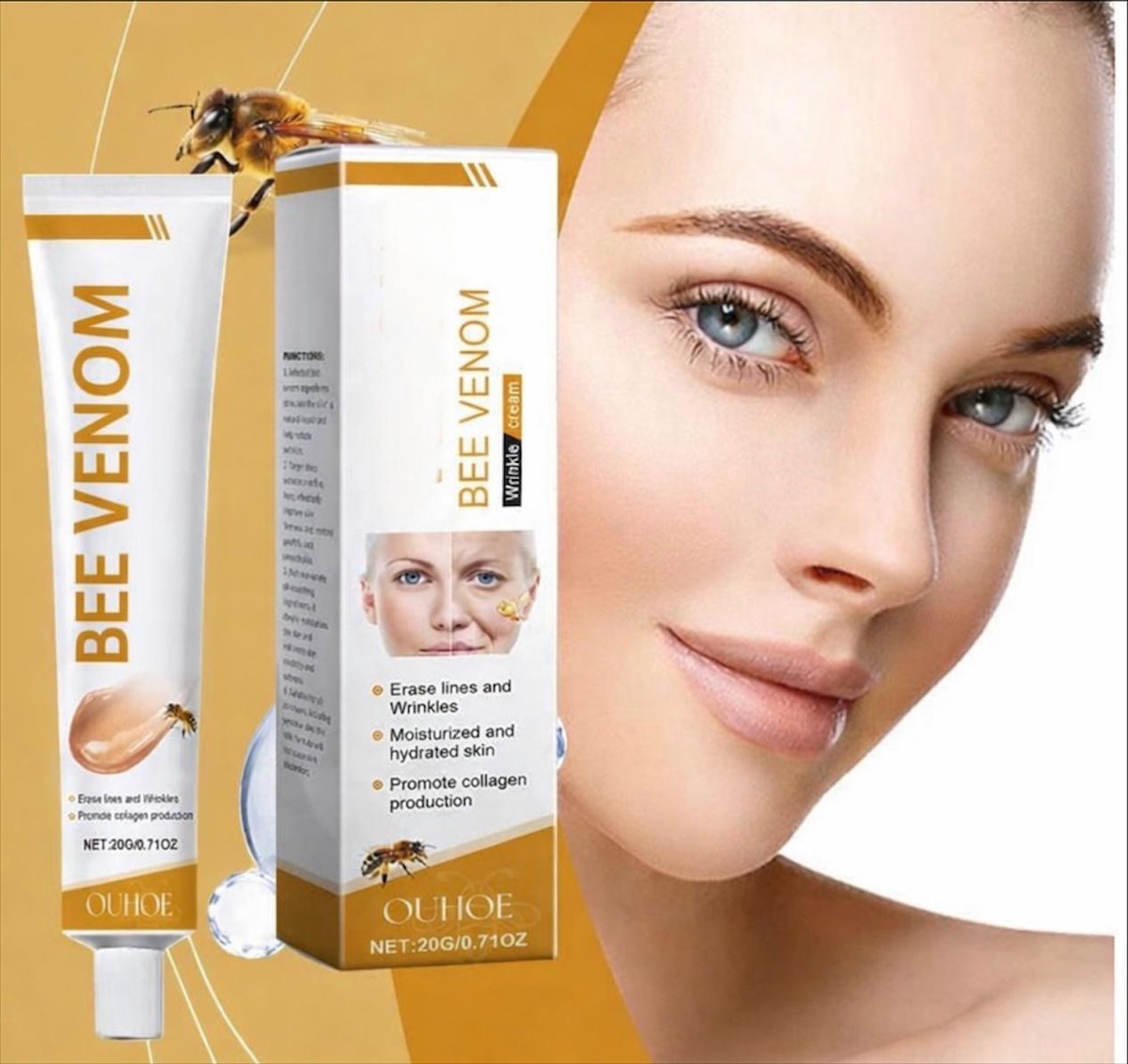 Bijengif anti-rimpelcrème- eye serum