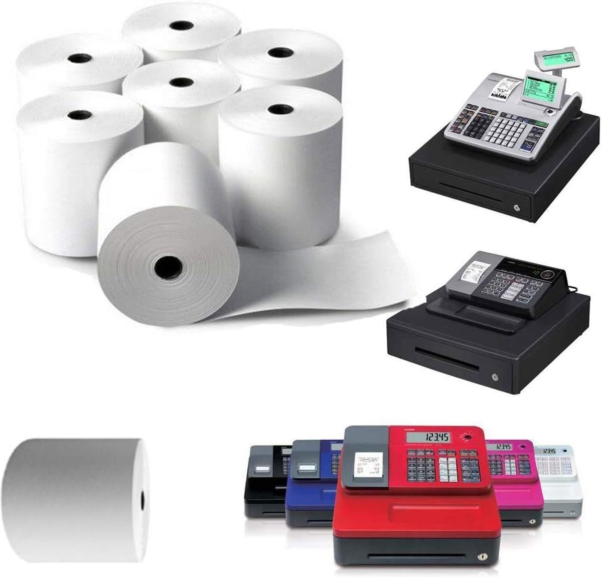 Thermische Rolls 57MM voor Kassa en Creditcard Machines - BPA Vrij