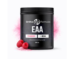 BCAA & EAA Poeder – Aminozuren Compleet voor Fitness & Gym – Ortho Formulas Framboos – 300 g