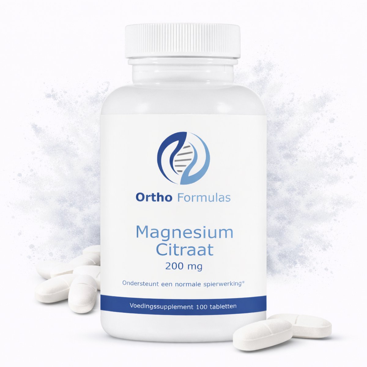 Magnesium Citraat Tabletten – Spieren & Energie – 200 mg – 100 Vegan Tabletten