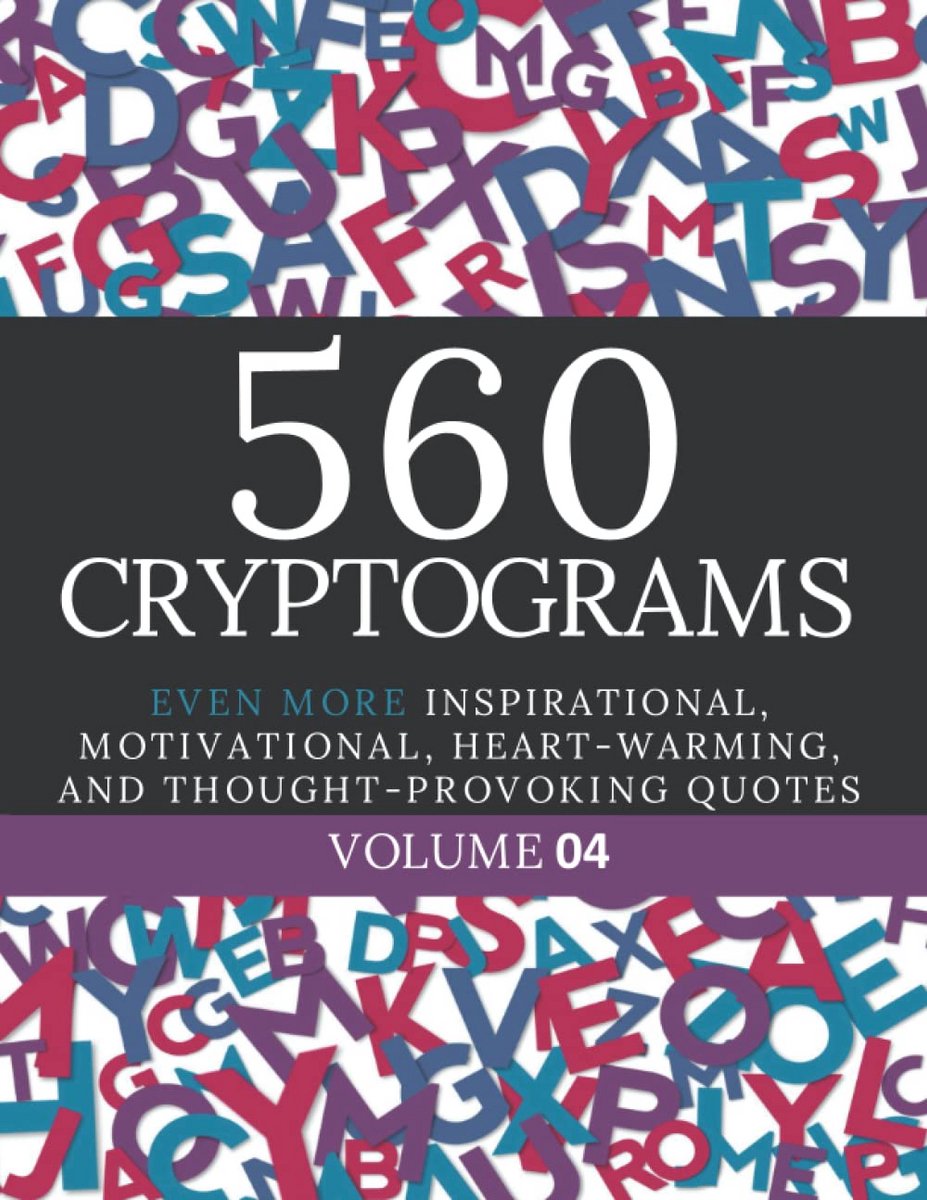 560 Cryptogram Puzzels in Groot Lettertype - Uitdagende Puzzelboek