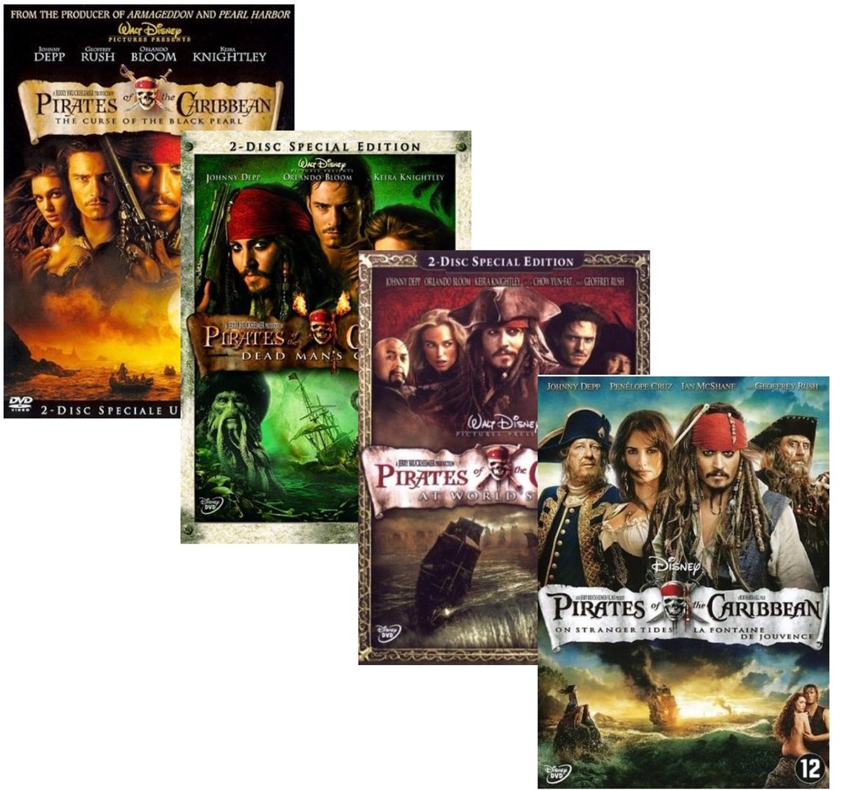 Bol.com Pirates Of The Caribbean 1 - 4 aanbieding