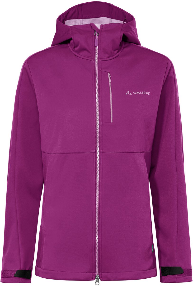 VAUDE All Year Elope Softshell Jas II, Softshell Jas, Dames Outdoor Sportjassen, Niet-waterdicht, Winddicht, Softshell, Capuchon, Regular fit