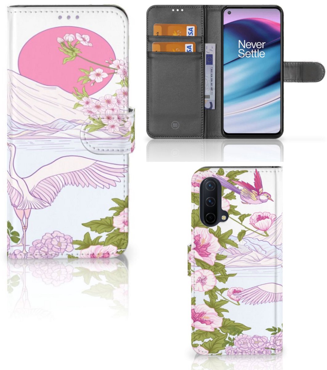 OnePlus Nord CE 5G Telefoonhoesje met Pasjes Bird Standing