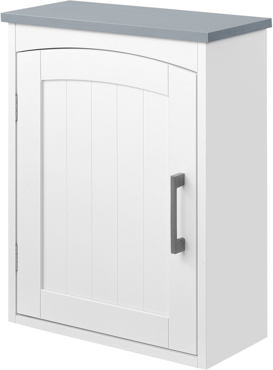 Kleankin wandkast van MDF, 41 x 18,5 x 52 cm, wit.