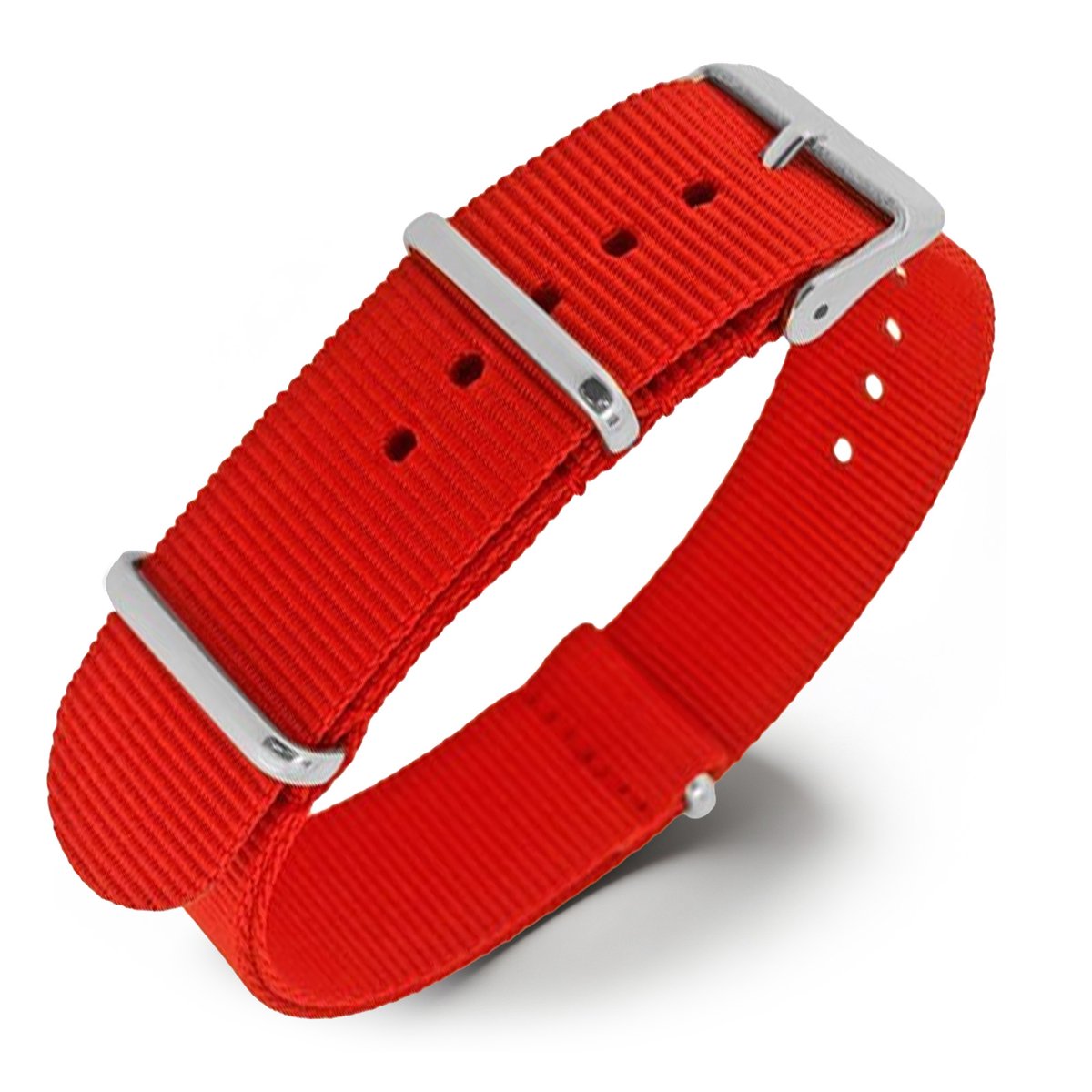 NATO Horlogeband G10 Military Nylon Strap - Rood 18mm