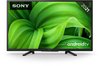 Sony TV met Android TV, model 2021, met een afbeelding van groene bladeren op het scherm.