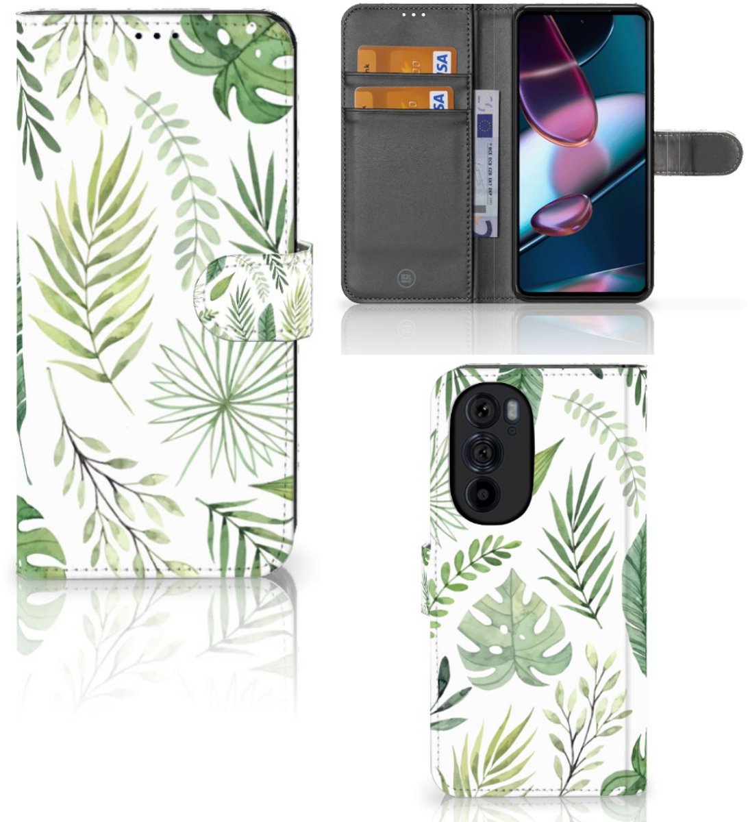 Motorola Edge 30 Pro Hoesje Leaves