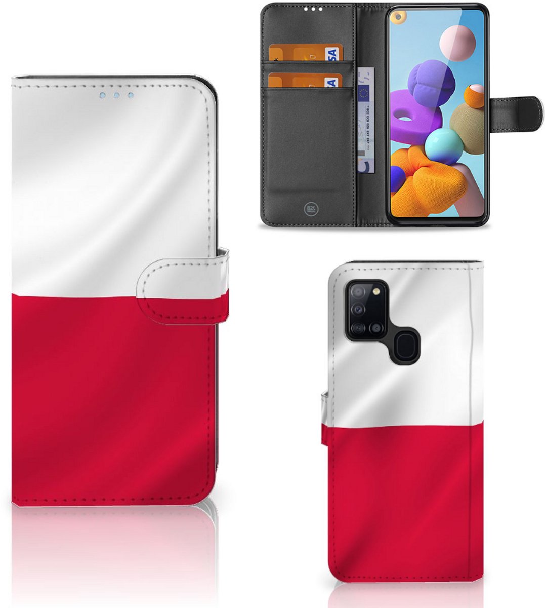 Samsung Galaxy A21s Bookstyle Case Polen