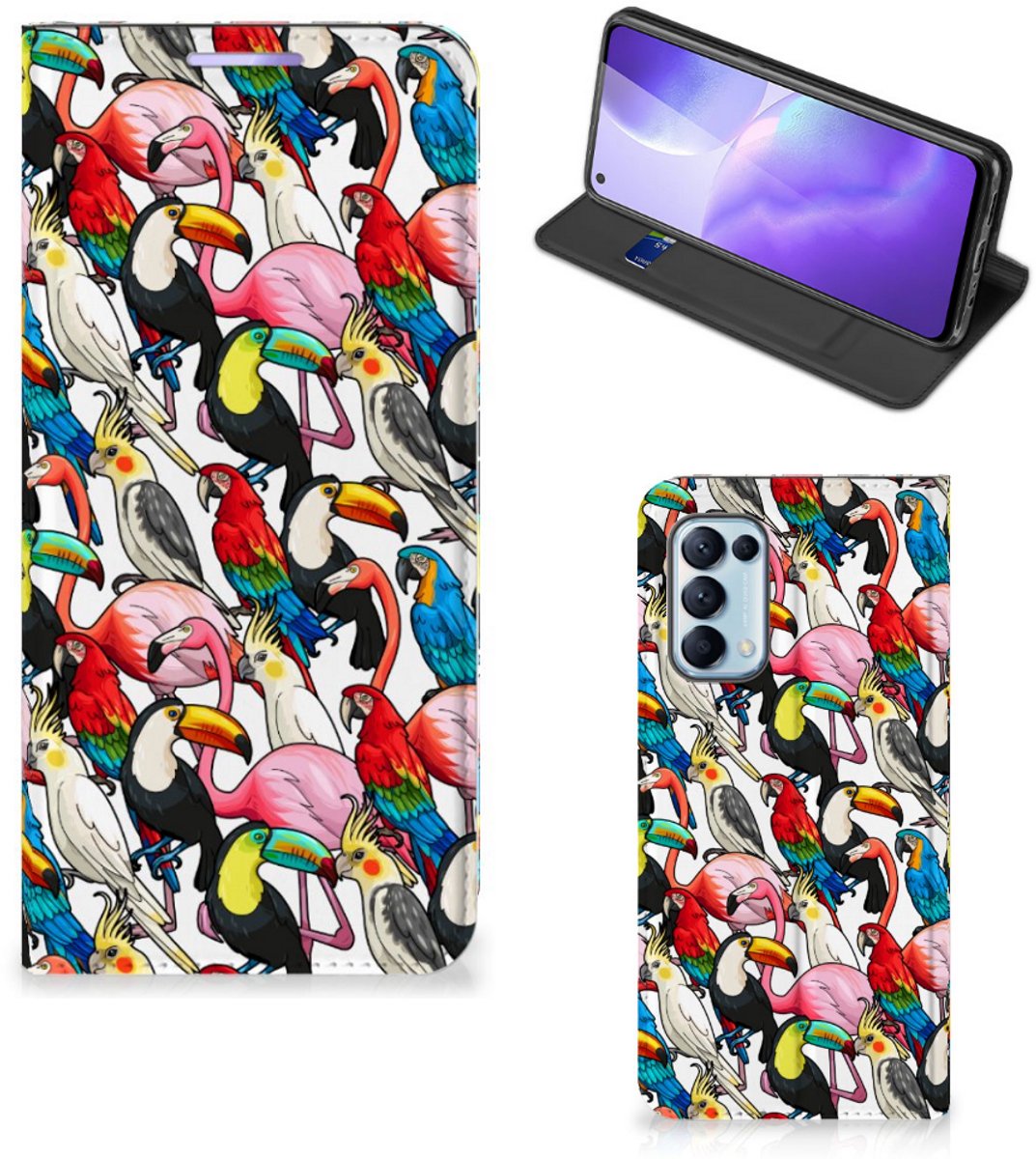 OPPO Find X3 Lite Hoesje maken Birds