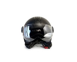 Luxx Nova Helm - Dames & heren - Brommer - Scooter - Motor - Mat zwart - XL