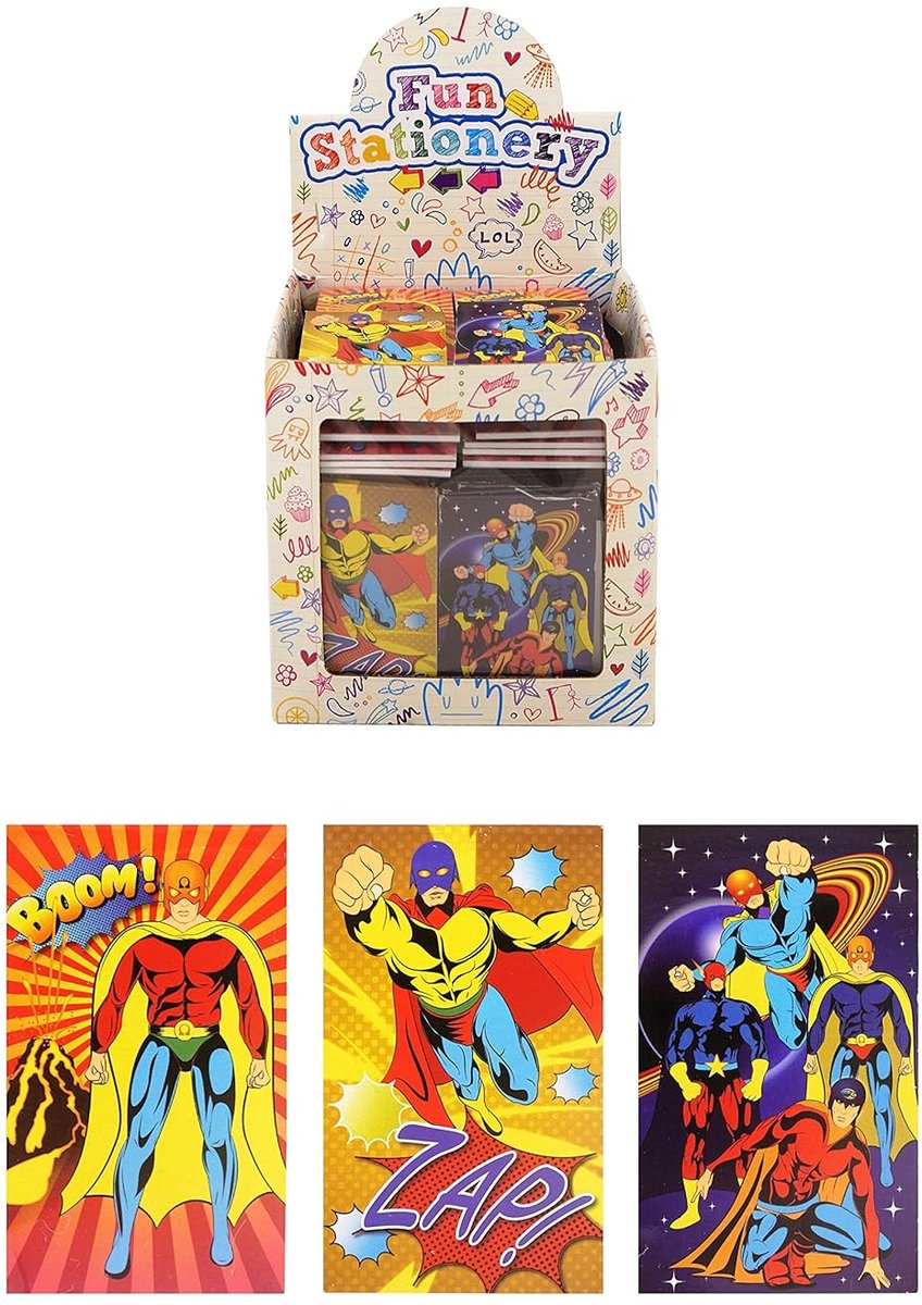 Mini Superheld Notebooks voor Kinderen - Verjaardagsfeestje en School