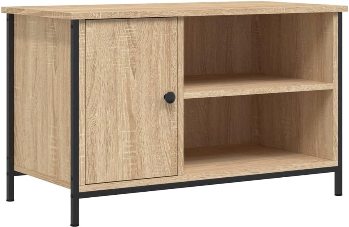 Tv-kast 80x40x50cm in gehoornd hout
