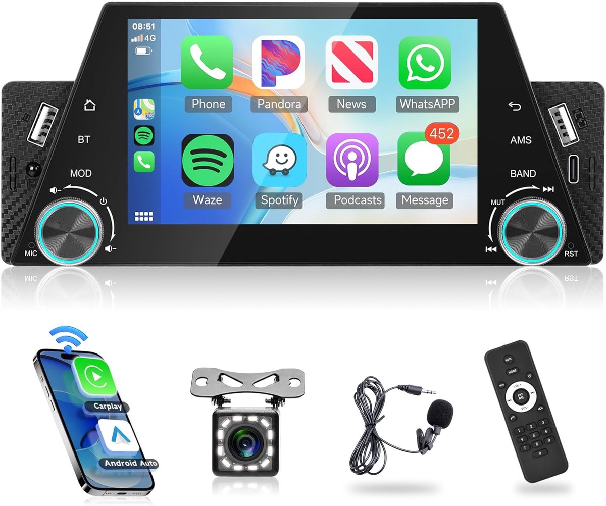 Universele Auto Radio MP3 Speler met USB en AUX Ingang