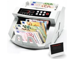Compteuse de billets - Compteur de billets - Machine à billets - Détection de fausse monnaie - Affichage 2 LED - 1000 billets