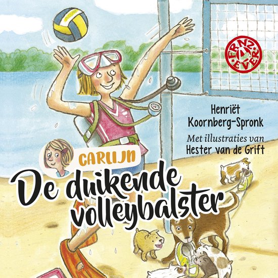 De duikende volleybalster - cover