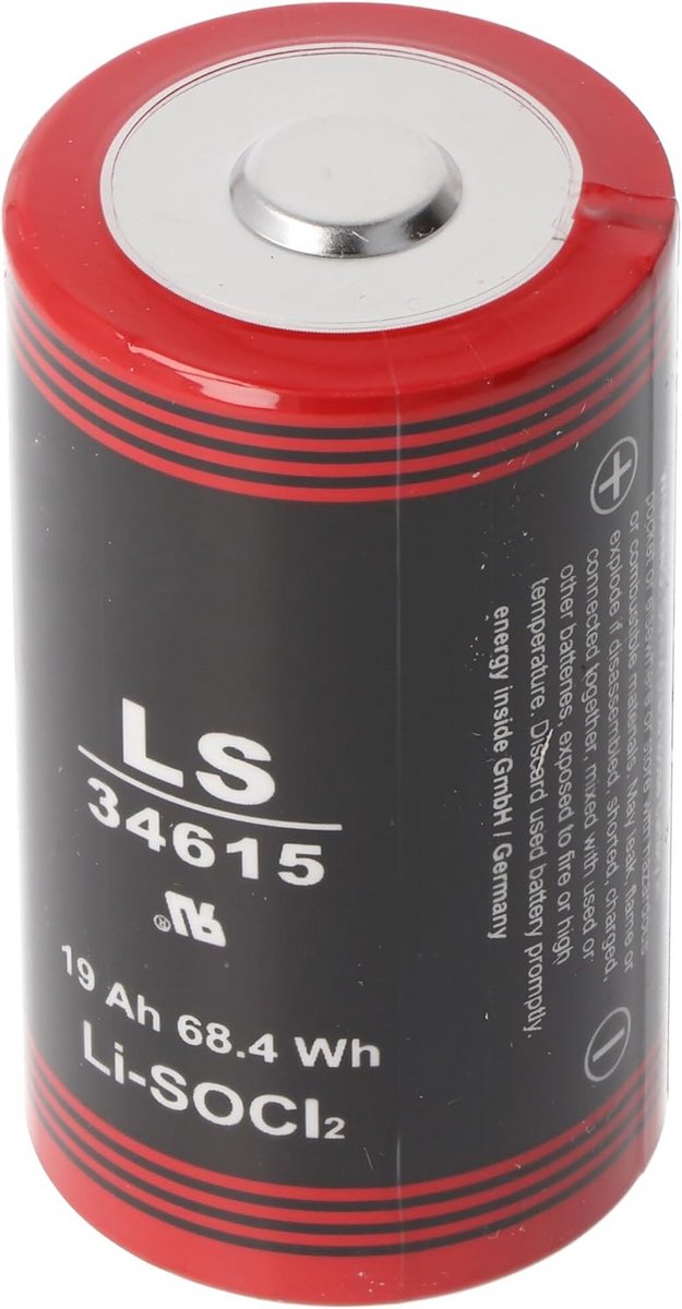 Lithium D Mono Batterij 3,6 Volt 19000mAh