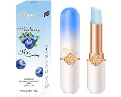 O'CHEAL Lipstick | Lippenbalsum BOSBES Color Changing Lipstick | Bosbessen Lippenstift voor Vollere Lippen |Hydraterende Roze Lipgloss | Lip balm pearl shine | balsem voor Grotere lippen - lip protector | Lip stick voor Dikkere lippen |Blueberry Kiss