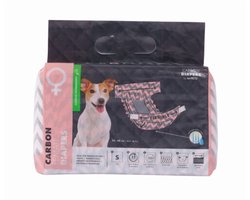 M-Pets Carbon Luiers voor Teefjes - M - Gewicht: 4-9 kg - Hondenluier