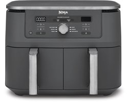 Ninja Dubbele Airfryer XXL - 9.5 L - Nieuw 2026 Model - 40 tot 240 Graden - 2470 W Vermogen - Dual Zone Technologie - DZ400EU