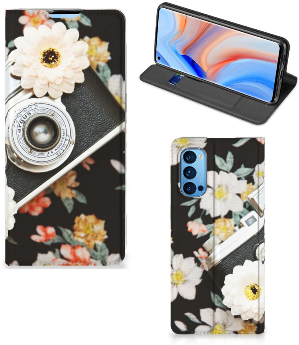 OPPO Reno4 Pro 5G Stand Case Vintage Camera