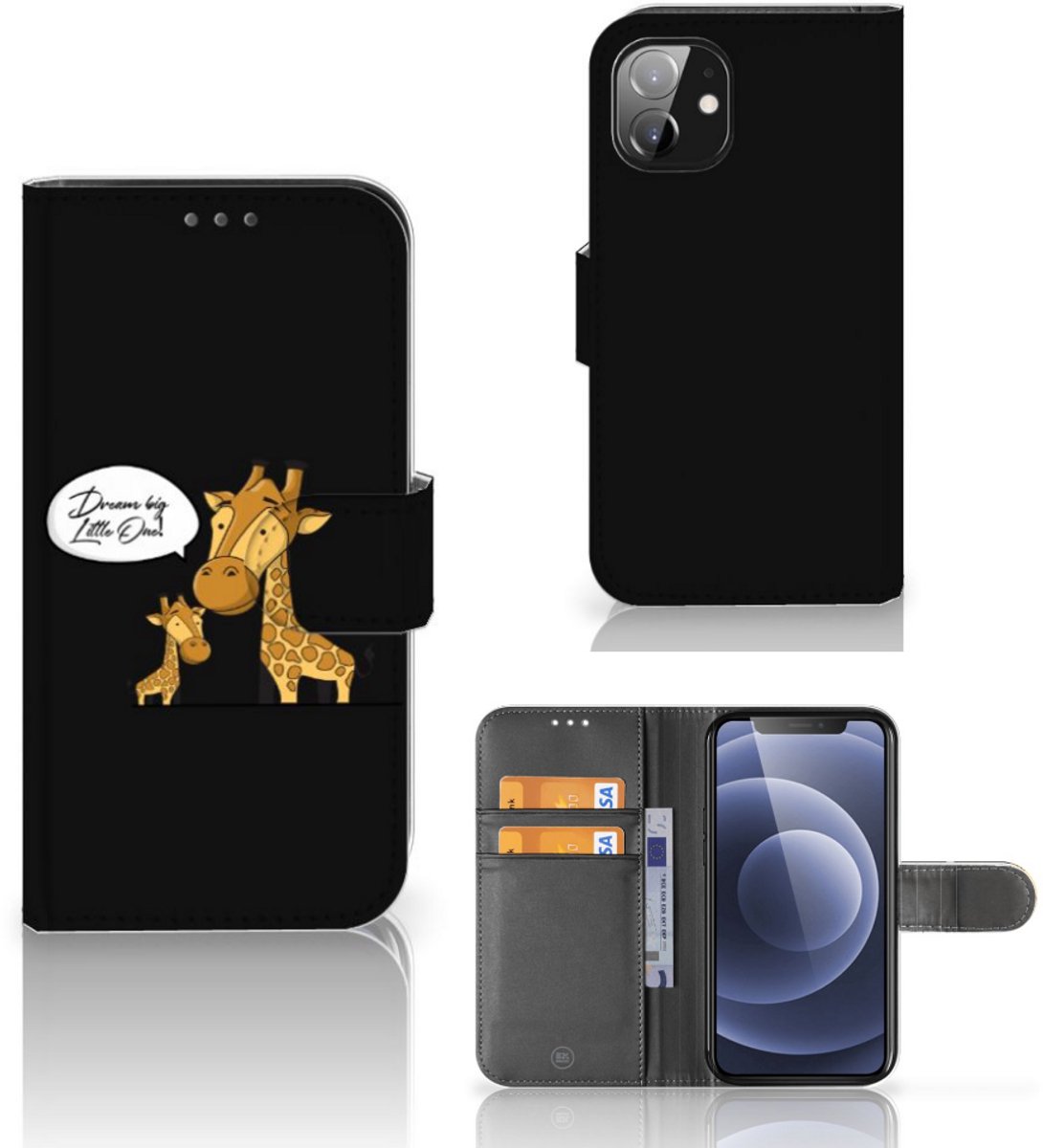 Apple iPhone 12 Mini Leuk Hoesje Giraffe